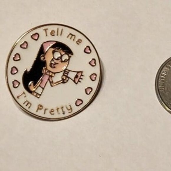 Nickelodeon Fairly OddParents Trixie 'Tell Me I'm Pretty' Enamel Pin - Picture 3 of 4